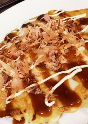 とろーりモチモチ！シーフードお好み焼き＊-レシピのメイン写真