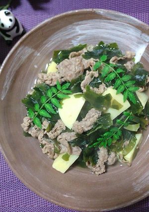 牛肉たっぷり*御馳走たけのこの若竹煮-レシピのメイン写真