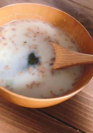 【超時短】わかめスープ 牛乳ver-レシピのメイン写真