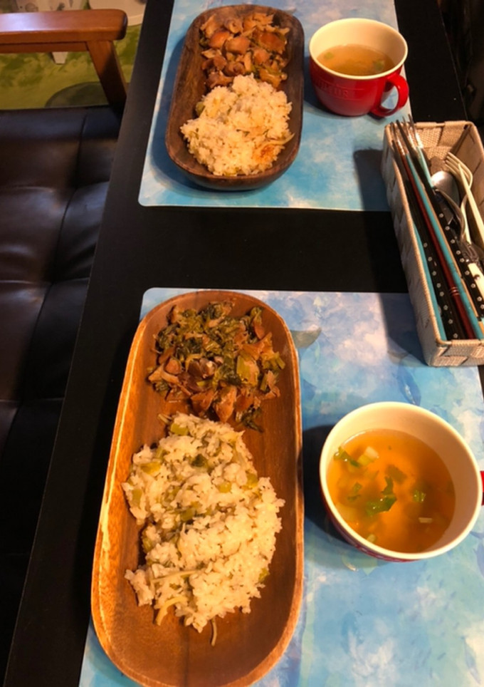 カブの葉と生姜の炊き込みご飯✅-レシピのメイン写真