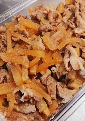 豚丼！？豚コマと大根の甘辛煮♪-レシピのメイン写真