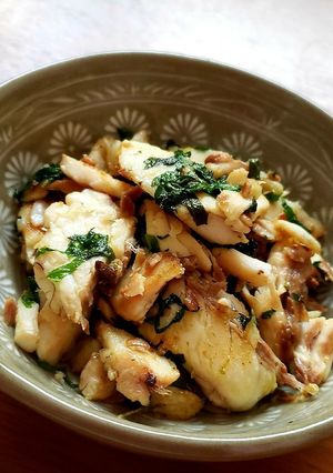 鯛と大葉のオリーブオイル炒め-レシピのメイン写真