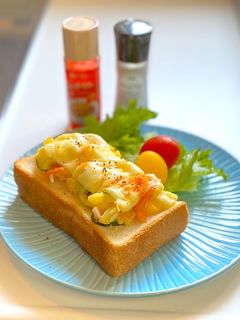 朝食に♪ポテトサラダのチーズマヨトースト-レシピのメイン写真