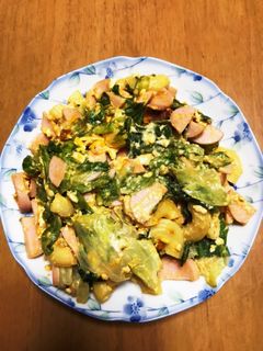 余ったレタスの卵とじ-レシピのメイン写真