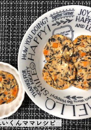 離乳食後期★ひじきと鮭の豆腐ハンバーグ-レシピのメイン写真