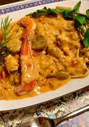 濃厚♪ずわい蟹のトマトクリームパスタ-レシピのメイン写真