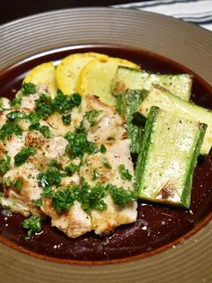 鶏むね肉のソテーのパセリソース-レシピのメイン写真