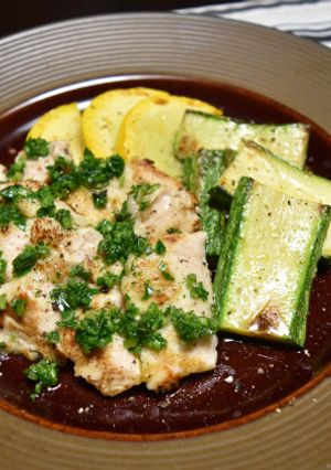 鶏むね肉のソテーのパセリソース-レシピのメイン写真