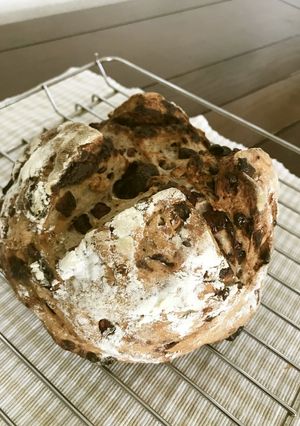 クランベリー、ナッツとチョコのライ麦パン-レシピのメイン写真