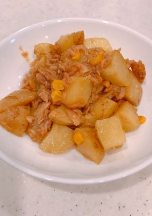 ツナコーンポテトのマヨネーズ炒め-レシピのメイン写真