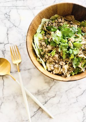 コリアンダーと豚ひき肉のタイ風サラダ-レシピのメイン写真