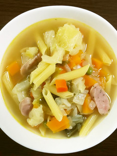 ペンネ入り野菜スープ-レシピのメイン写真