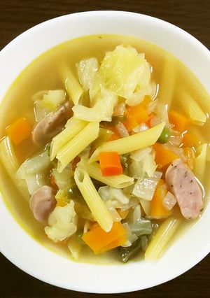 ペンネ入り野菜スープ-レシピのメイン写真