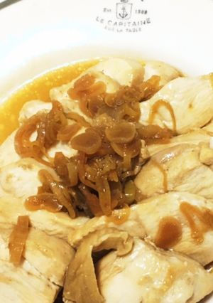 簡単！油淋鶏みたいな中華蒸し鶏-レシピのメイン写真