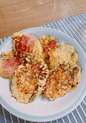 山芋なし！子供大好きふんわりお好み焼き風-レシピのメイン写真