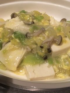 白菜と豆腐の卵とじ-レシピのメイン写真