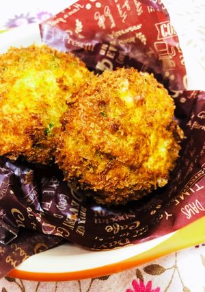 豆苗とチーズのはんぺん揚げ-レシピのメイン写真