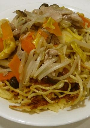 パリパリ焼麺のあんかけ焼きそば-レシピのメイン写真
