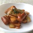 皮なしウィンナーで酢豚風〜ケチャップあん