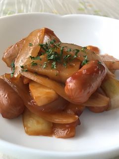 皮なしウィンナーで酢豚風〜ケチャップあん-レシピのメイン写真