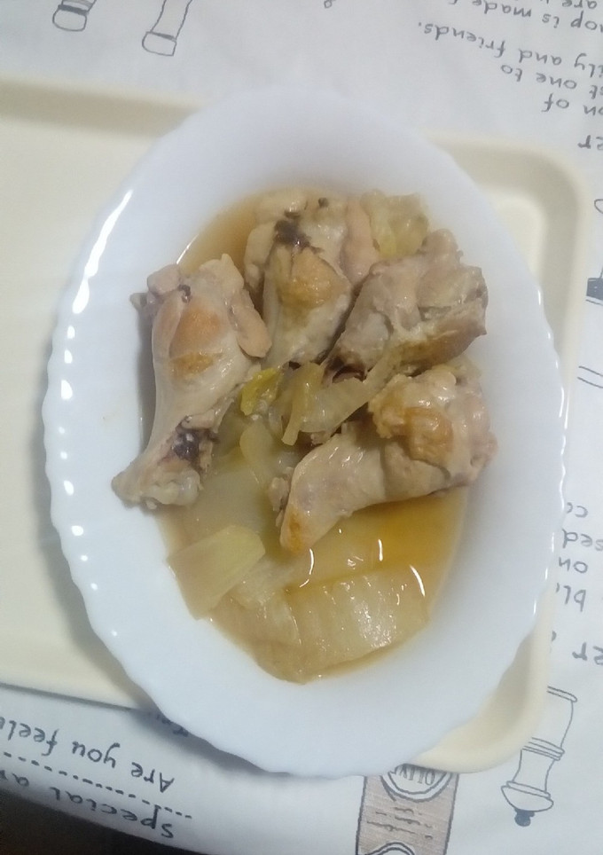 手羽元と白菜のざっと煮。-レシピのメイン写真