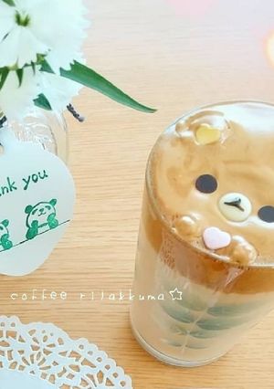 ダルゴナコーヒーでリラックマ♡-レシピのメイン写真