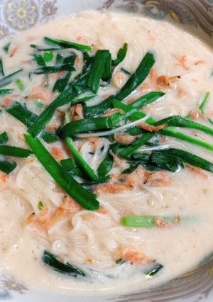 小海老と豆乳のアジアン風煮麺-レシピのメイン写真