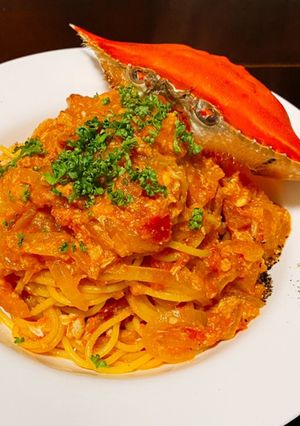 渡蟹のトマトクリームパスタ*-レシピのメイン写真