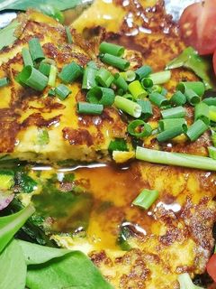 ほうれん草のニラ玉風~甘酢あんかけ~-レシピのメイン写真