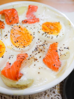 スモークサーモンの豆腐のグラタン-レシピのメイン写真