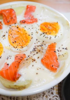 スモークサーモンの豆腐のグラタン-レシピのメイン写真