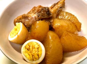 大根と手羽元と卵のこってり煮込み-レシピのメイン写真