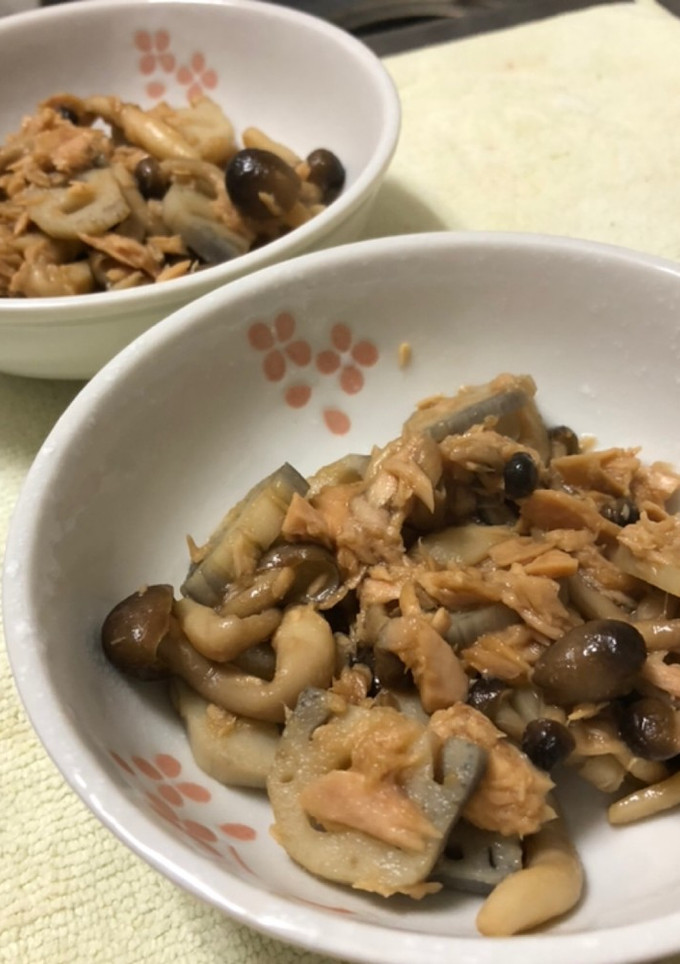 れんこんとしめじとツナのきんぴら-レシピのメイン写真
