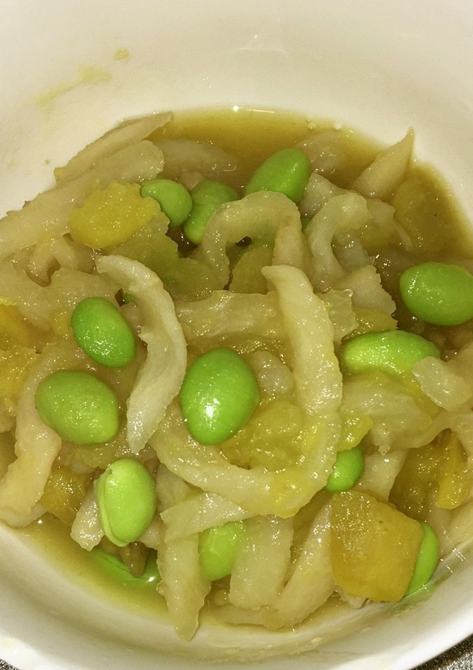切干大根とさつま芋と枝豆の煮物-レシピのメイン写真