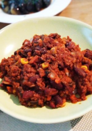 ココナッツオイルで 肉なしチリコンカン-レシピのメイン写真