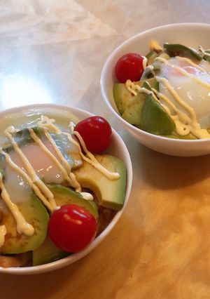 アボカドスパム丼-レシピのメイン写真