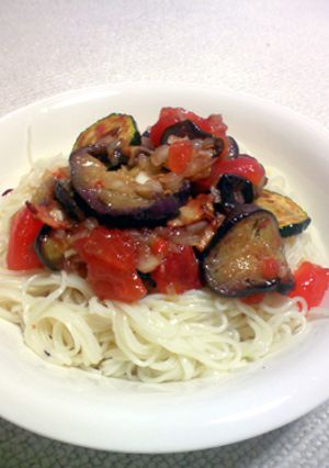 夏野菜たっぷりトマト味♪うまうまそうめん-レシピのメイン写真