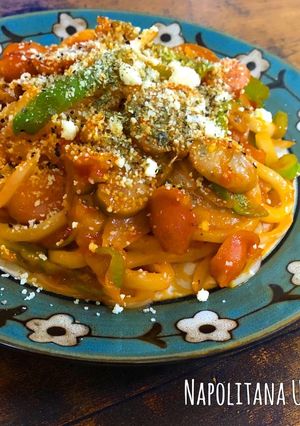 洋食屋さんの味♫ナポリタンうどん-レシピのメイン写真