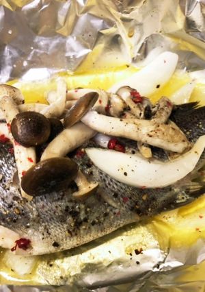 イサキのバターホイル焼き(白身魚)-レシピのメイン写真