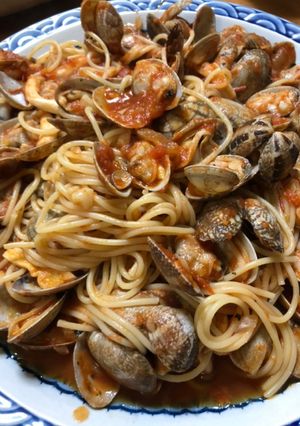 あさりのトマトソーススパゲティ-レシピのメイン写真