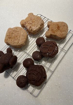 HMでシリコン型ケーキ(チョコとジャム)-レシピのメイン写真