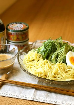 【簡単】鶏皮つけ麺-レシピのメイン写真