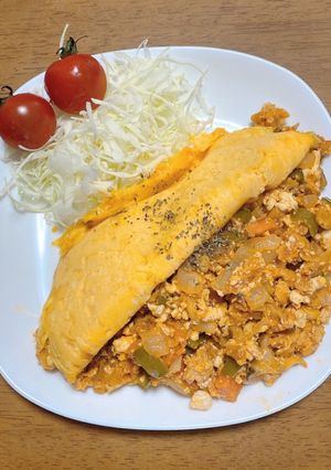 オートミールでオムライス-レシピのメイン写真