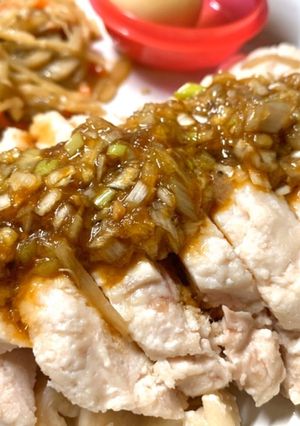 鶏むね肉が柔らか〜いネギソースがけ-レシピのメイン写真