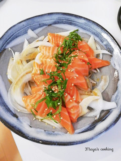 新玉ねぎのサーモンサラダ-レシピのメイン写真