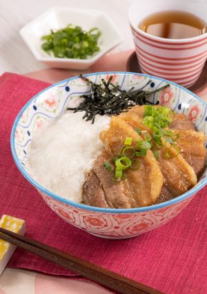 焼豚とろろ丼-レシピのメイン写真