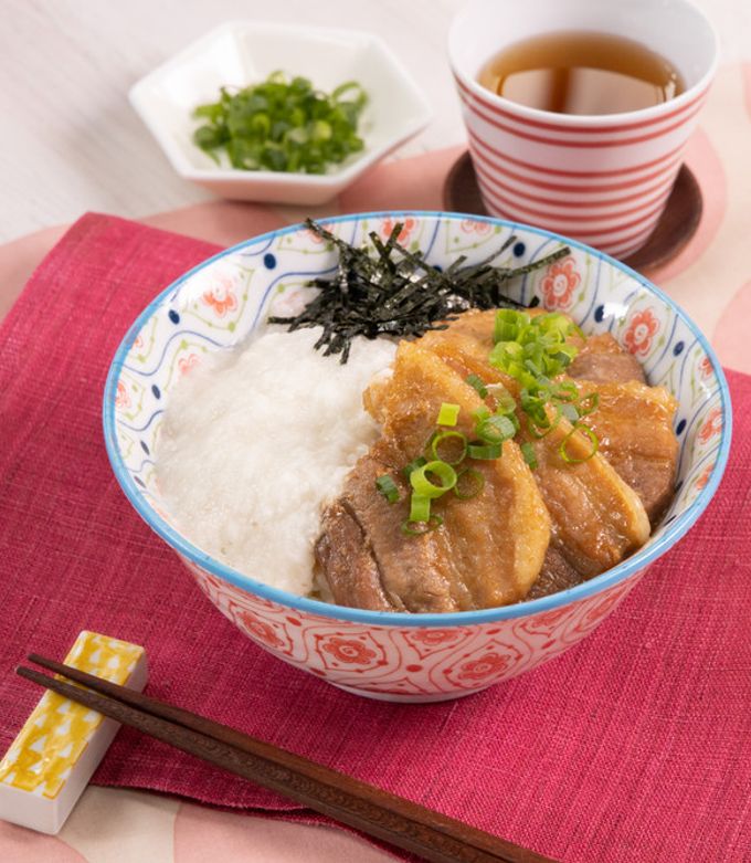 焼豚とろろ丼-レシピのメイン写真