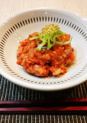 北房キムチde!アジのなめろう-レシピのメイン写真