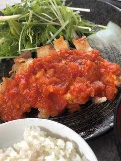 グリルチキンのトマトソース-レシピのメイン写真