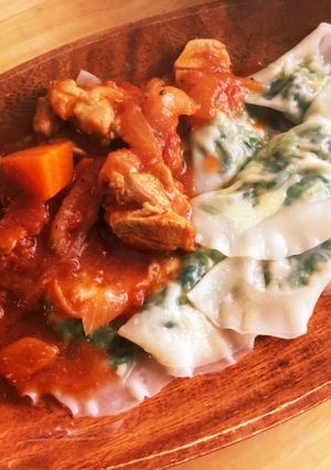 餃子の皮でほうれん草とチーズのラビオリ風-レシピのメイン写真